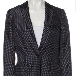 Rag & Bone Navy & Black Micro Dot Blazer Size 0